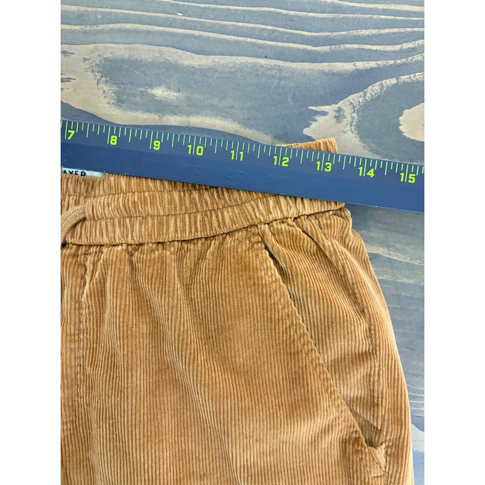 Marine Layer Saturday Pant Mens S Brown Corduroy Elastic Waist Tapered Casual - Picture 7 of 14